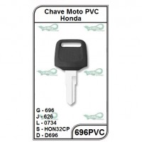 Chave Moto PVC Honda Titan G 696 - 696PVC - PACOTE COM 5 UNIDADES